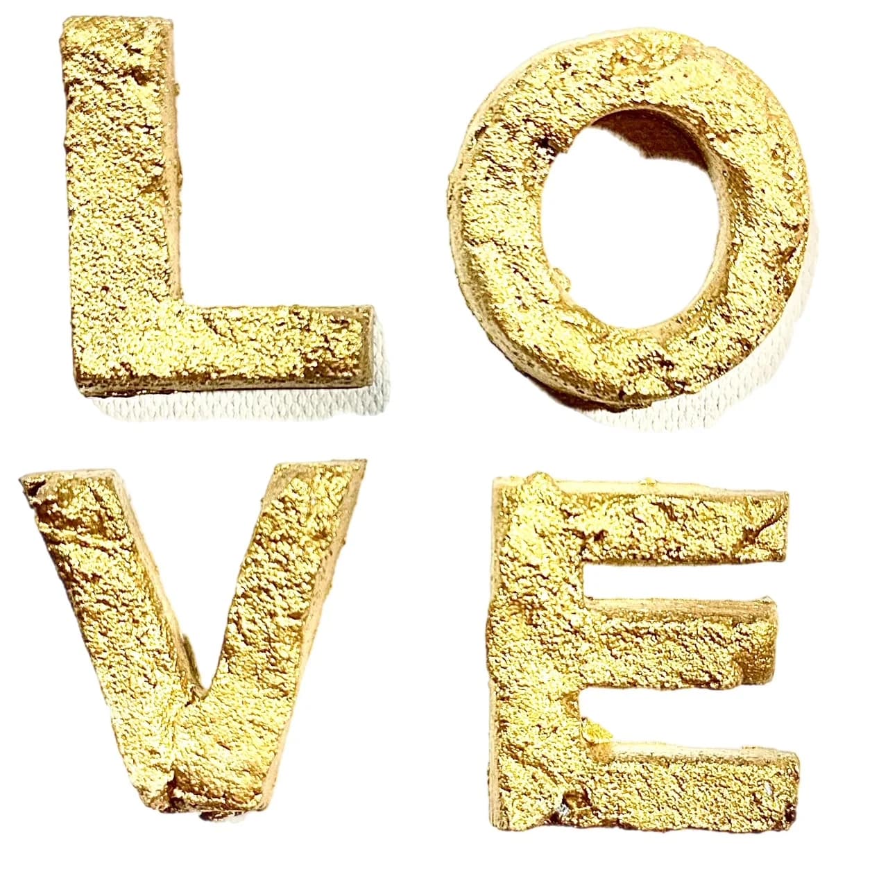 LOVE Sign Gold on White