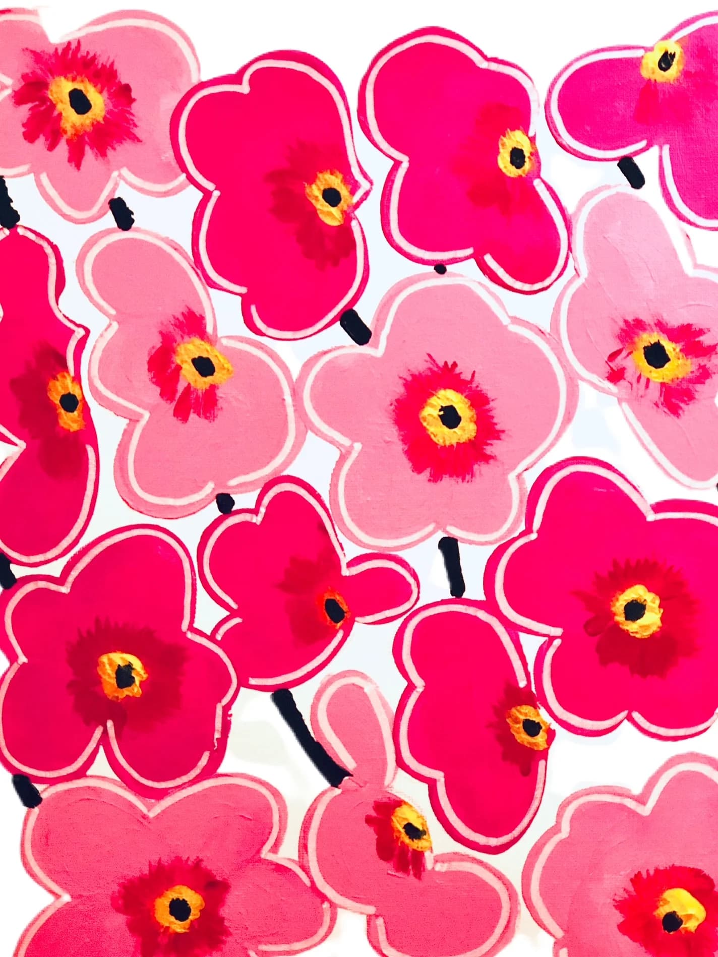 Pink Mod Flowers