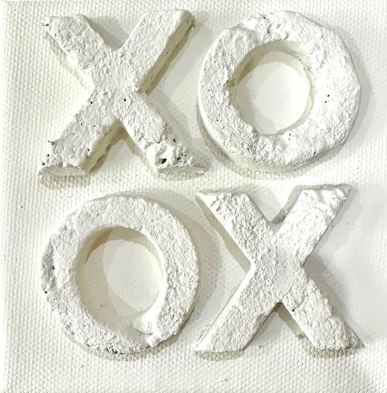 XOXO Sign White on White